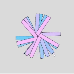 Press SPACEBAR - resets a continuously spinning spiral. Automatic rotation with reset interaction.