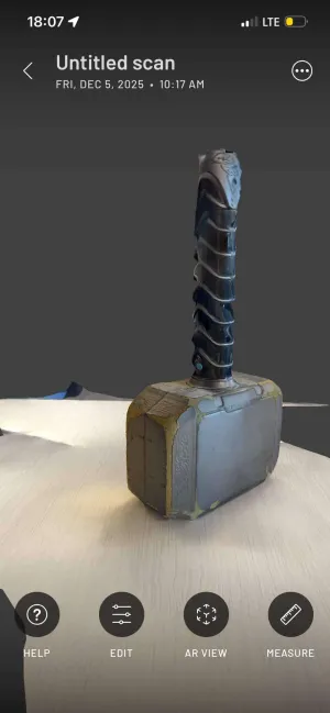 proper thor hammer scan